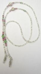 EHKK101 - Pink & Green Crystals Eyeglass Holder