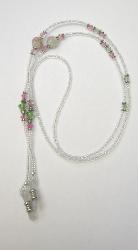 EHKK110 - Pink & Green Crystals Eyeglass Holder