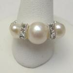 RKK017 - White Freshwater Pearls Ring
